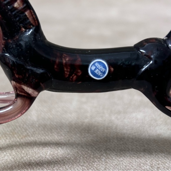 Murano Style Amethyst Glass Horse Figurine - Picture 5 of 7